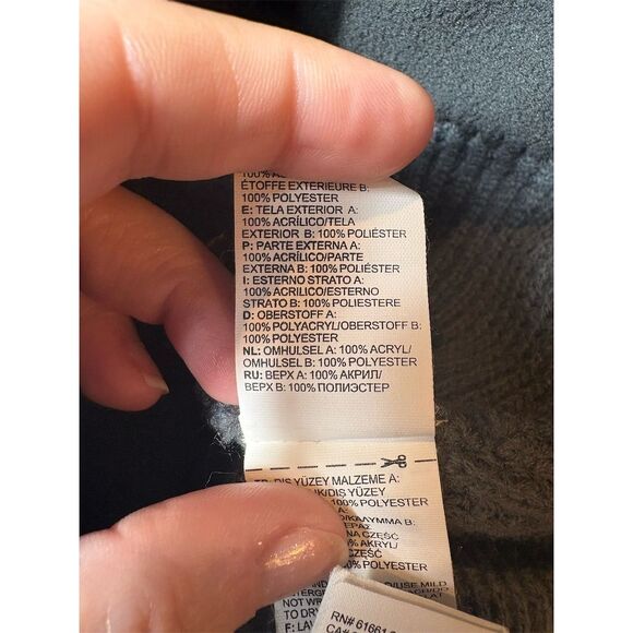 The North Face Unisex Dark Gray Knit Beanie Winter Hat - Picture 6 of 6